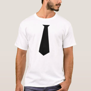 CAMISA NEGRA FALSA DE LA CORBATA