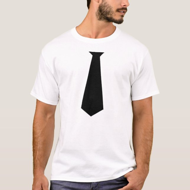 CAMISA NEGRA FALSA DE LA CORBATA (Anverso)