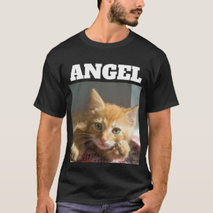 CAMISA NEGRA PERSONALIZADA DE GATO CON FOTO