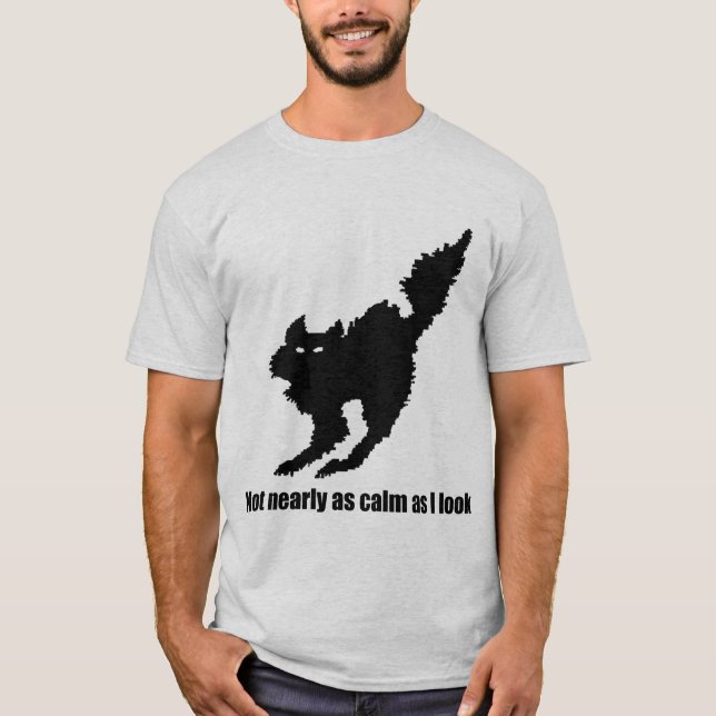 Camisa no tan tranquila del gato (Anverso)