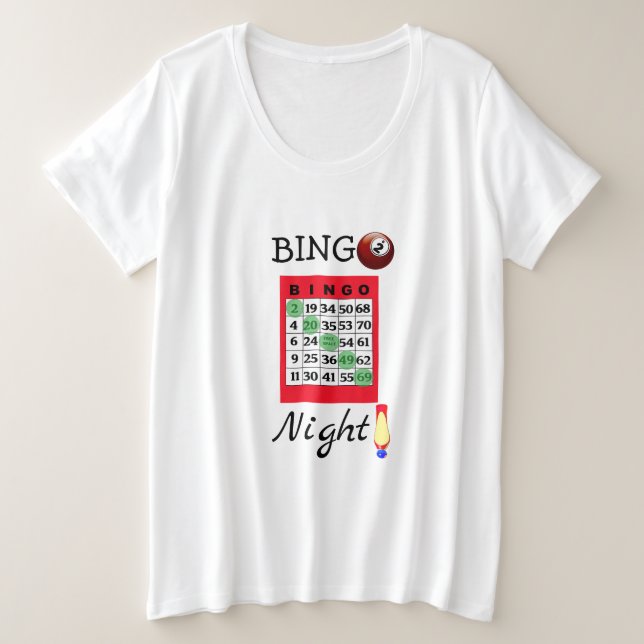 Camisa Nocturna BINGO (Anverso del diseño)