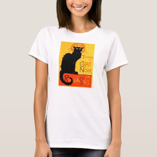 Camisa Noir de las señoras del gato negro de la (Anverso)