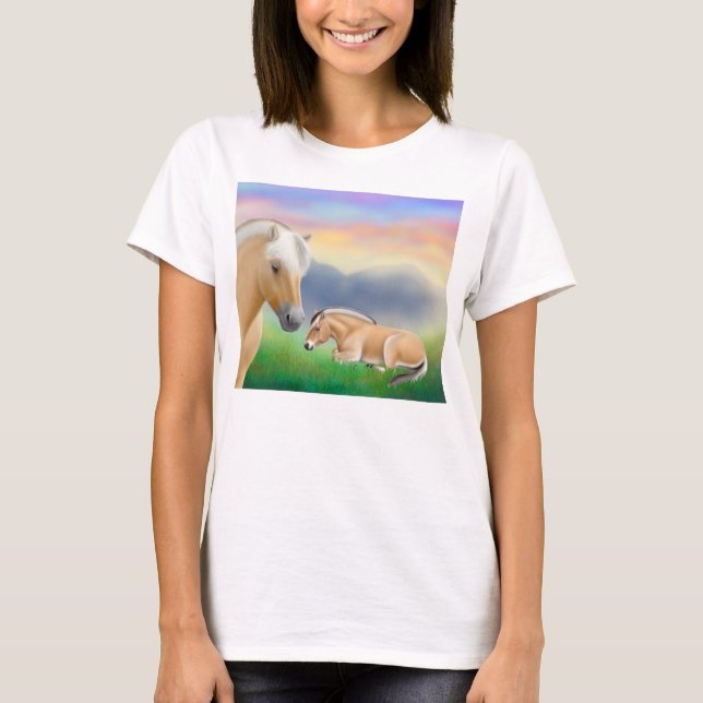 Camisa noruega de la muñeca de los caballos del (Anverso)