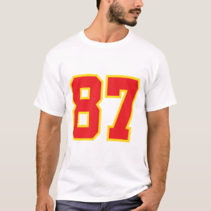 Camisa Numérica 87 de Fútbol Americano