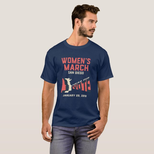 Camisa Oficial de Marcha Femenina San Diego (Anverso completo)