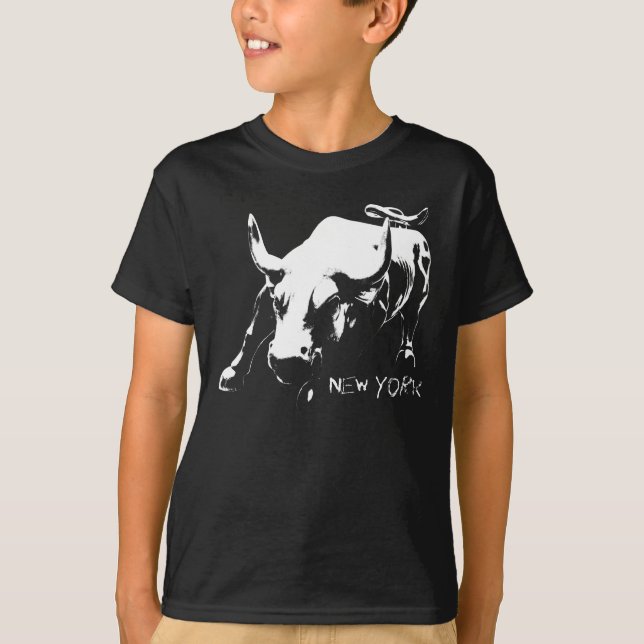 Camisa Orgánica de estatua de toro de niño de cami (Anverso)
