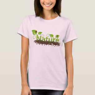 Camisa orgánica de la naturaleza para las hembras