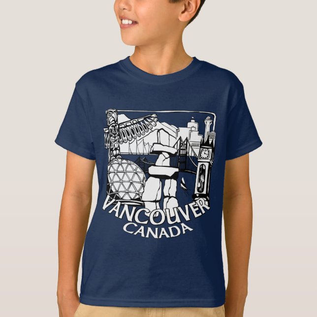 Camisa orgánica de Vancouver de la camiseta de (Anverso)