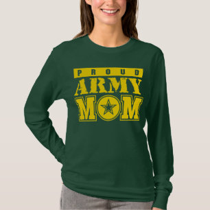 Camisa orgullosa de la mamá del ejército