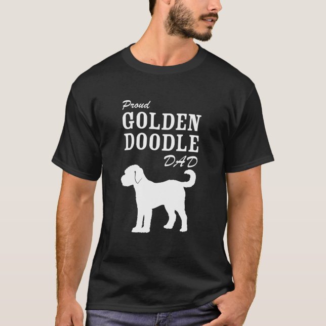 Camisa orgullosa del papá de Goldendoodle (Anverso)