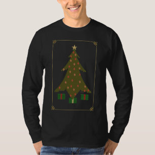 Camisa oscura de hombre de Navidad acolchada