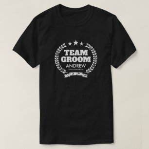 Camisa oscura de la fiesta de solteros de Team Gro