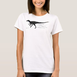 Camisa oscura del dinosaurio de la garra del