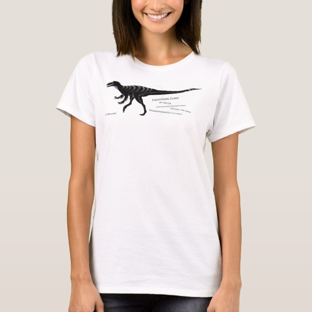 Camisa oscura del dinosaurio de la garra del (Anverso)