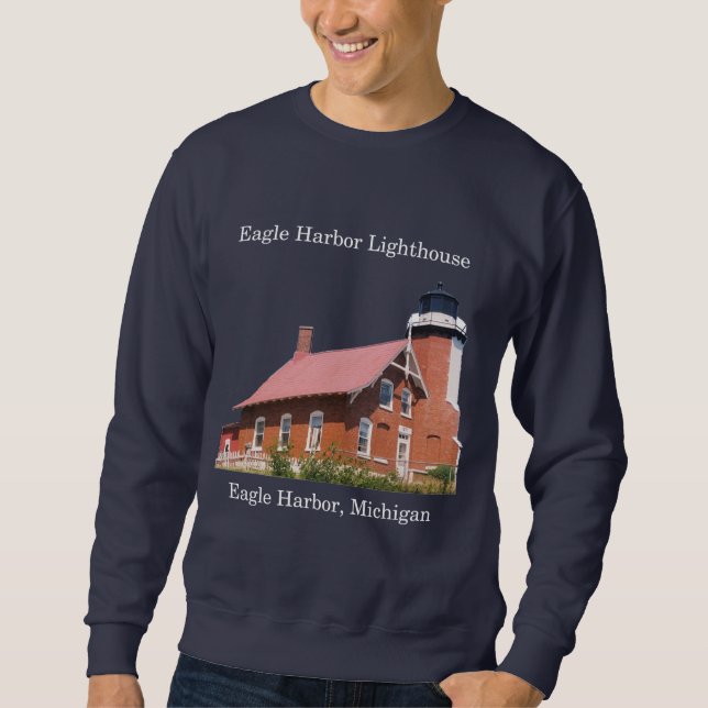 camisa oscura del faro de Eagle Harbor (Anverso)