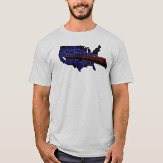 Camisa oscura del logotipo de la nación del búfalo