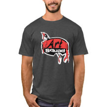 Camisa oscura del pelotón del arte