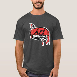 Camisa oscura del pelotón del arte