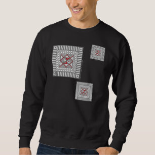 Camisa oscura geométrica alterna para hombres