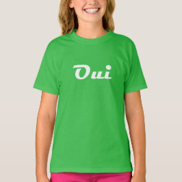 Camisa Oui, camiseta Green Oui, Oro Oui Tee, París