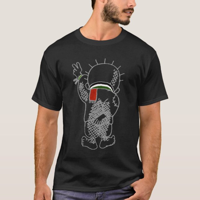 Camisa palestina del niño de Handala (Anverso)