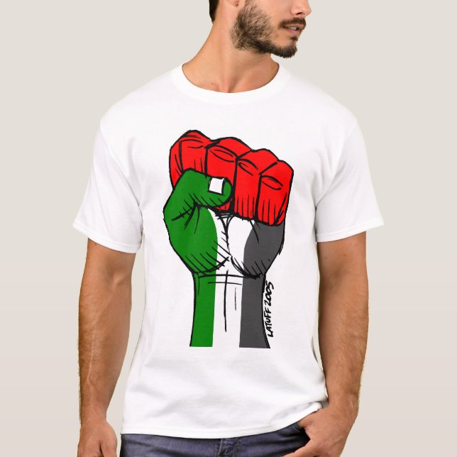Camisa palestina del tanque del puño de Carlos (Anverso)