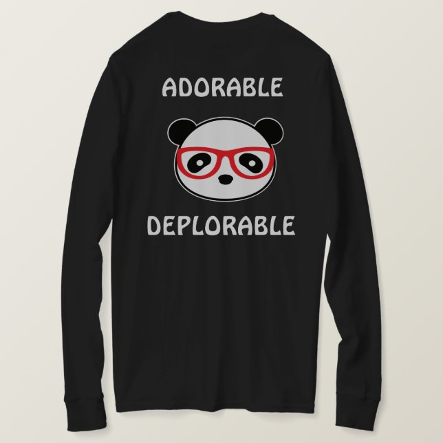 Camisa Panda deplorable - León deplorable adorable (Reverso del diseño)
