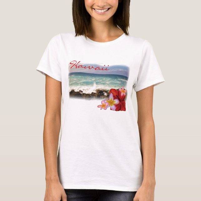 Camisa para damas de la playa de Hawái (Anverso)