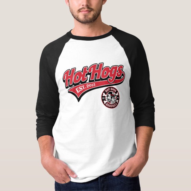 Camisa para hombre clásica caliente del béisbol de (Anverso)