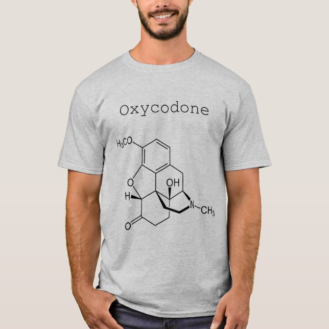 Camisa para hombre de la molécula de Oxycodone (Anverso)