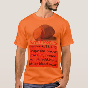 camisa para hombre de la patata dulce