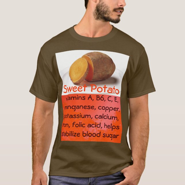 camisa para hombre de la patata dulce (Anverso)