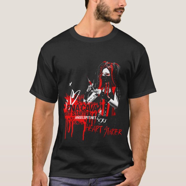 Camisa para hombre de la vena cava de Angelspit (Anverso)