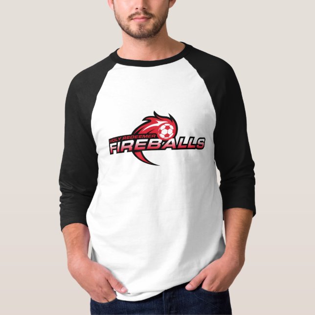 Camisa para hombre de las bolas de fuego (Anverso)