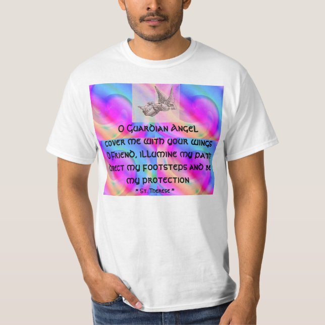 Camisa para hombre del ángel de guarda (Anverso)