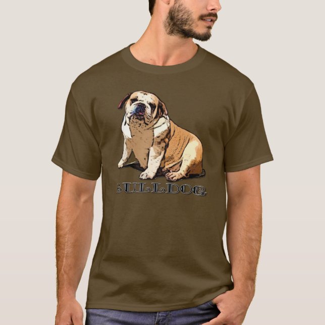 Camisa para hombre del bulldog inglés (Anverso)