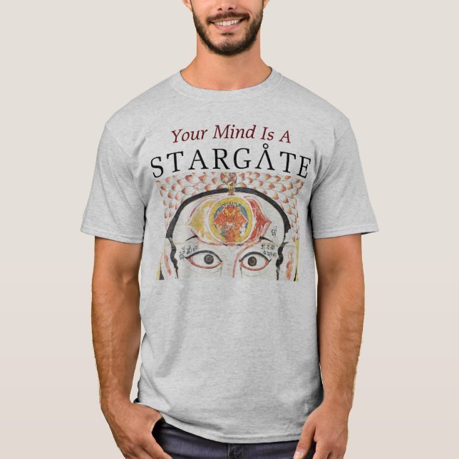 camisa para hombre del stargate de la mente (Anverso)