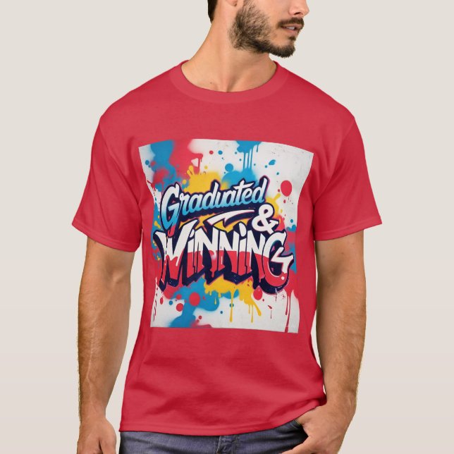 Camisa para hombres ‘Graduada y Ganadora’ (Anverso)