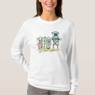 Camisa para mujer de la manga larga de San