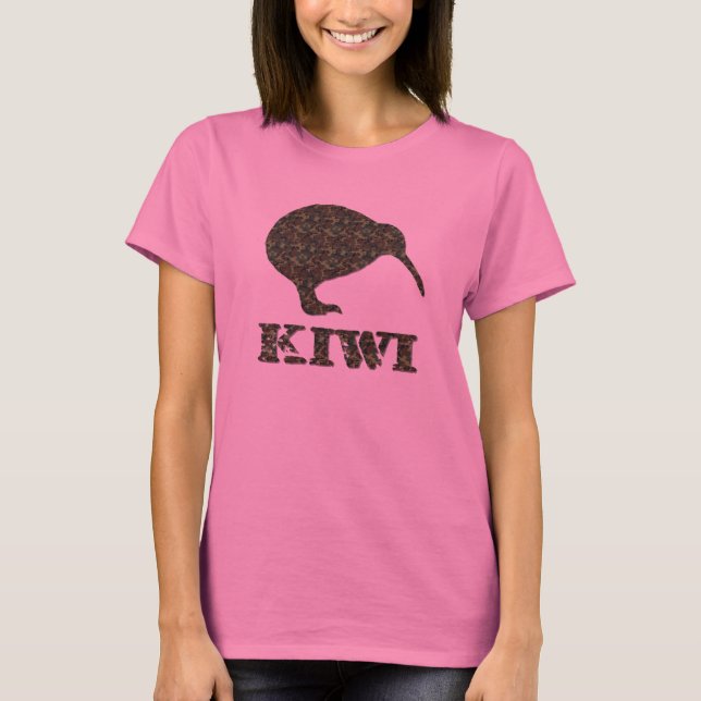 Camisa para mujer de la manga larga del kiwi de (Anverso)