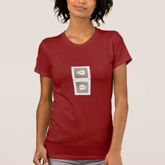 Camisa para mujer de los caballos de la porcelana