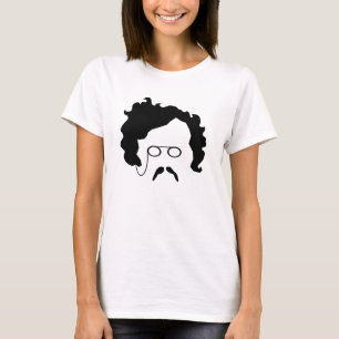 Camisa para mujer del bigote de G K Chesterton