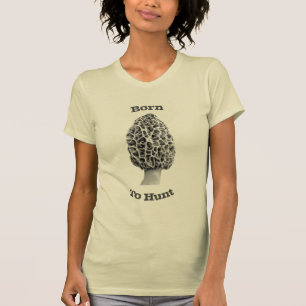 Camisa para mujer del cazador de la seta de la