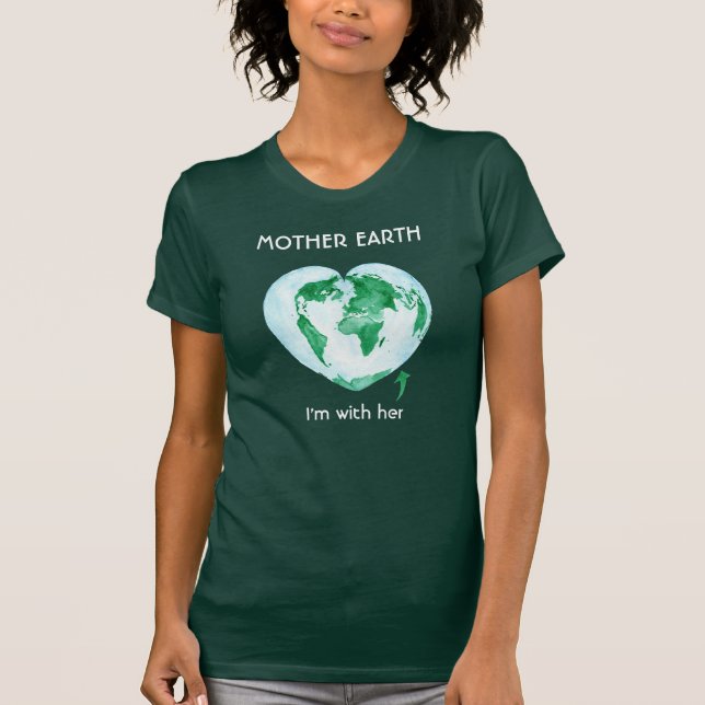 Camisa para mujer del ecologista verde de marzo de (Anverso)