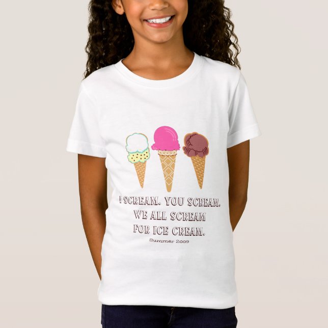Camisa para niños con crema de hielo (Anverso)