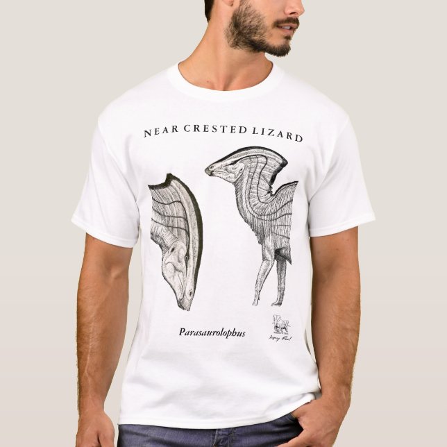 Camisa Parasaurolophus Gregory Paul del dinosaurio (Anverso)