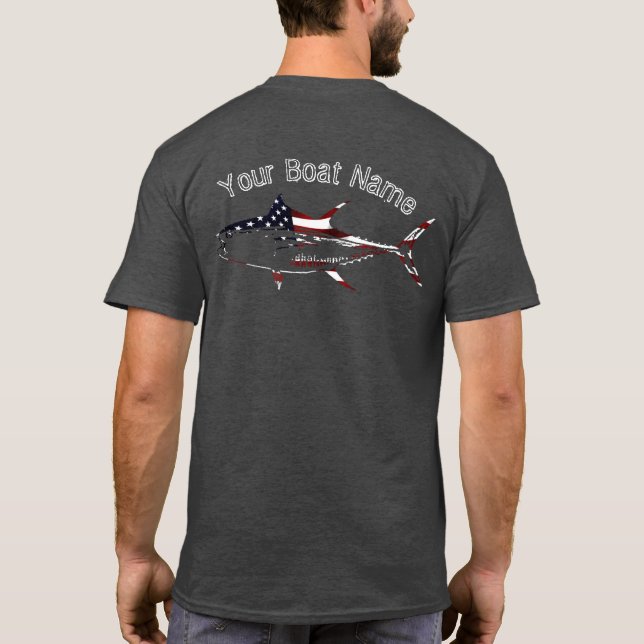 Camisa patriótica de encargo del atún (Reverso)