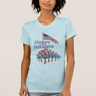 Camisa patriótica de las señoras de los bastones