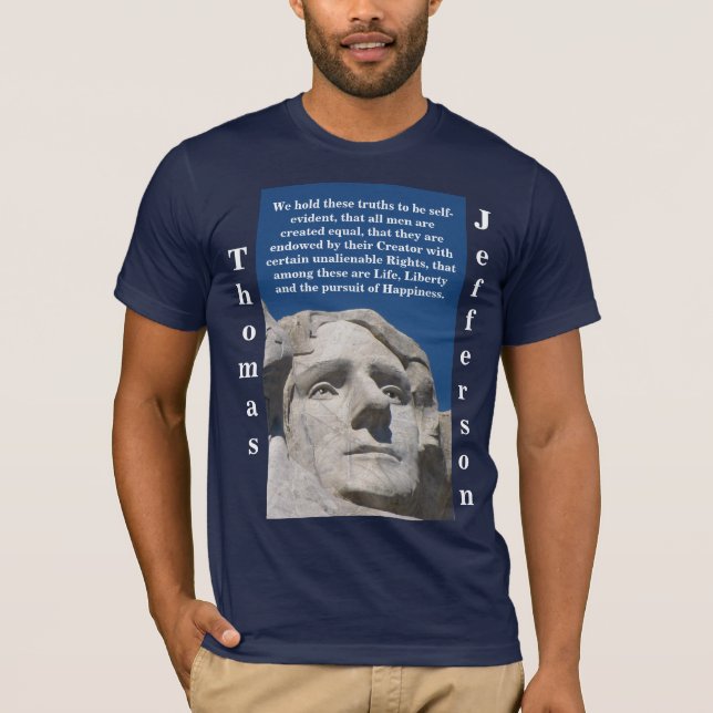 Camisa patriótica de Thomas Jefferson (oscuridad (Anverso)