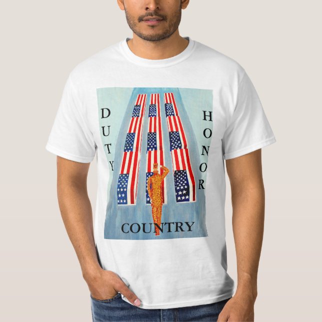 Camisa patriótica del país del honor del deber (Anverso)